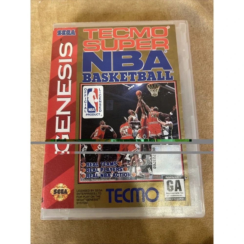 Tecmo Super NBA Basketball (Sega Genesis, 1993)‎